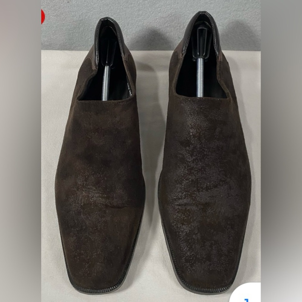 Donald J Pliner Rex 120 Brown Suede Loafer Dress Shoes Italy
Made Mens Size 8.5